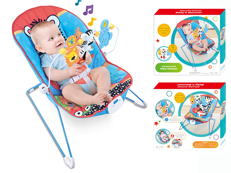 Baby Bouncer With Vibration Function And Music