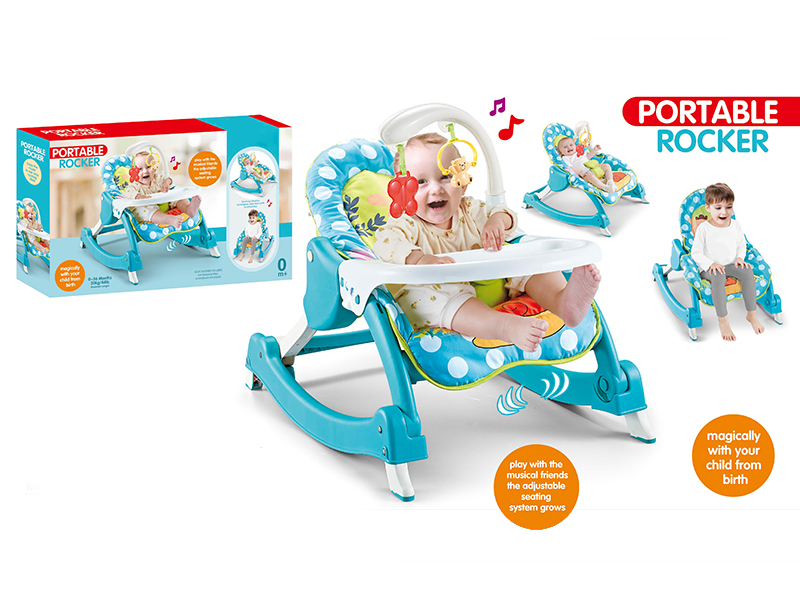 Baby Rocking Chair + Music + Vibration + Dinner Plate