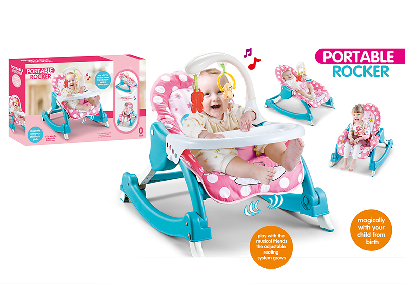 Baby Rocking Chair + Music + Vibration + Dinner Plate