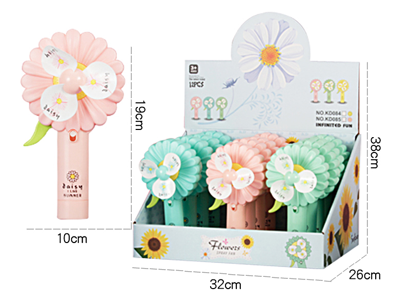 Daisy Spray Hand Press Fan