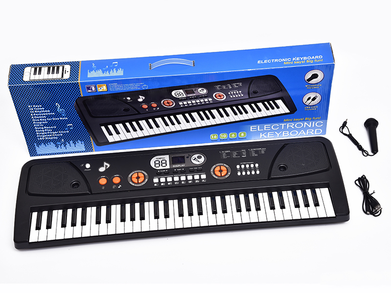 61 Keys Electronic Organ With Microphone ,USB Line