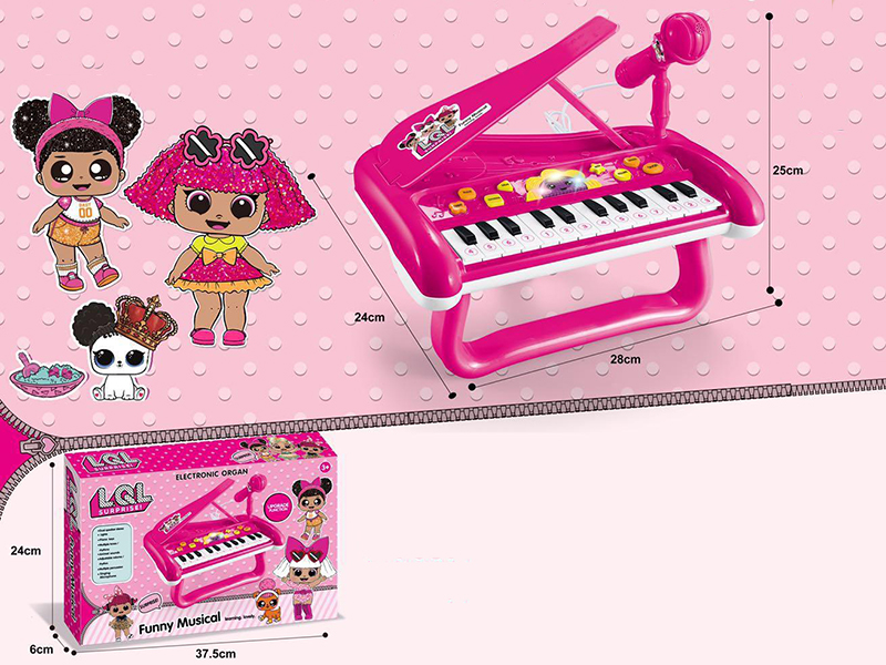 Multifunction Cartoon Electronic Piano +  Microphone