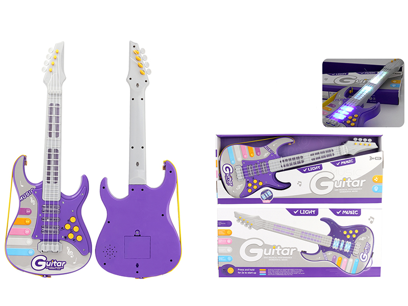 Electric  Guitar With Light And Music