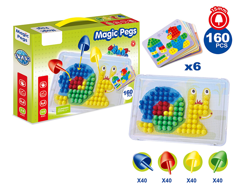 160PCS Mushroom Nail Puzzle