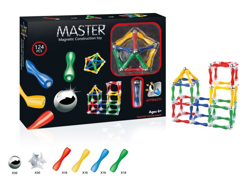 124PCS Magnetic Building Blocks
