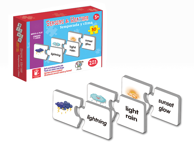 30pcs Season Weather Puzzle