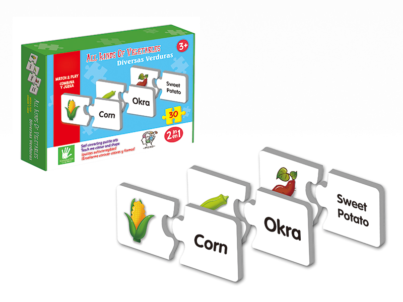 30pcs Vegetables Puzzle