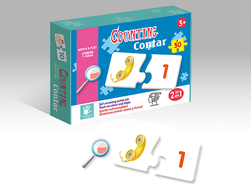 30pcs  Digital Puzzle