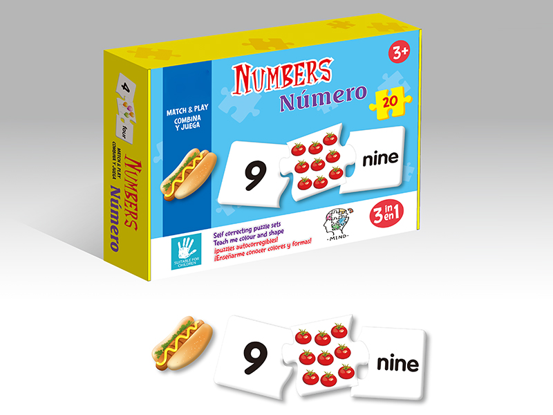 20pcs Numbers  English Puzzle
