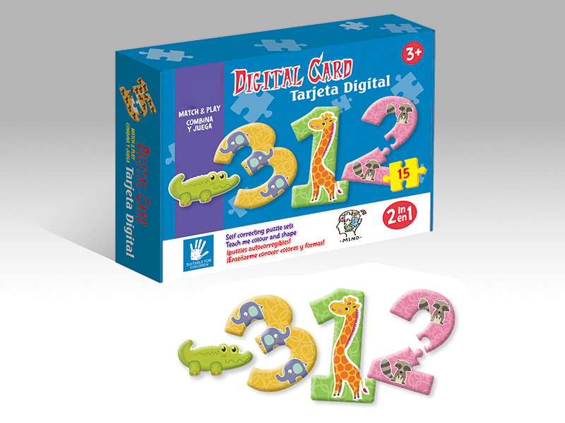 15PCS Digital Combination Puzzle