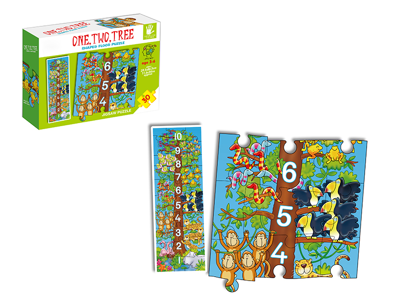 30PCS Jungle 123 Puzzle