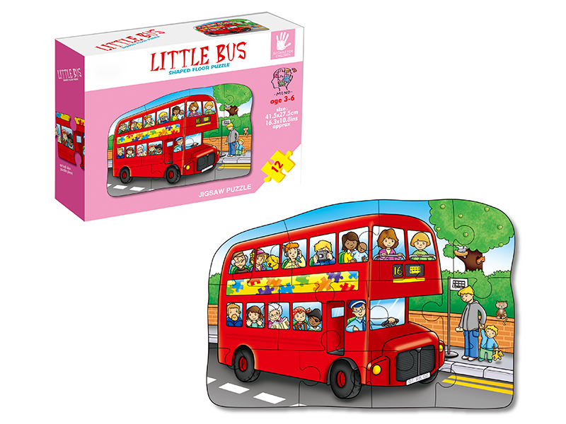 12pcs Little Bus Puzzle