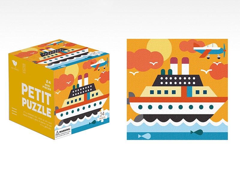 24pcs Steamship  Mini Puzzle