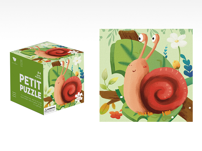 24pcs Snail Mini Puzzle