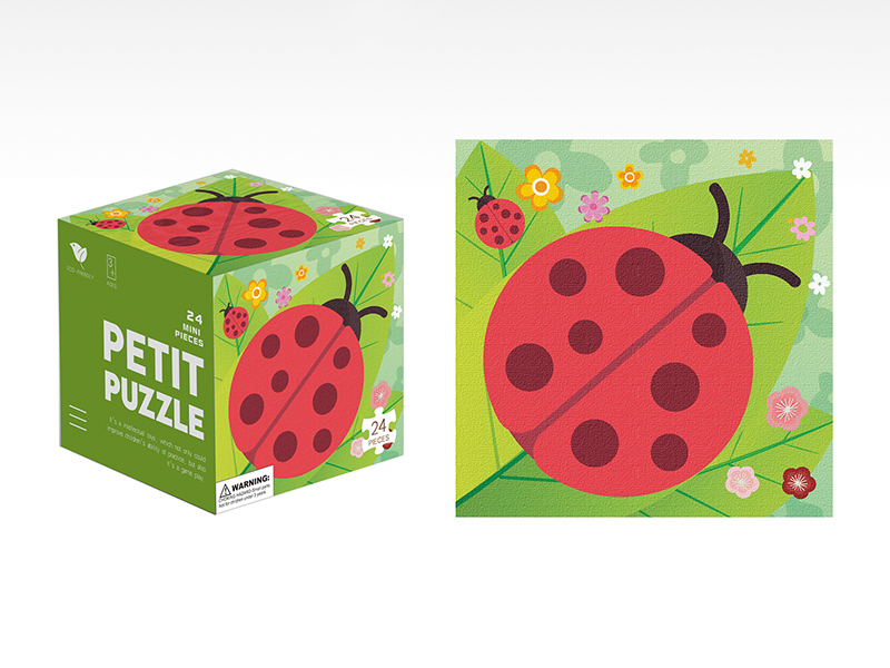 24pcs Coccinella Septempunctata Mini Cartoon Puzzle