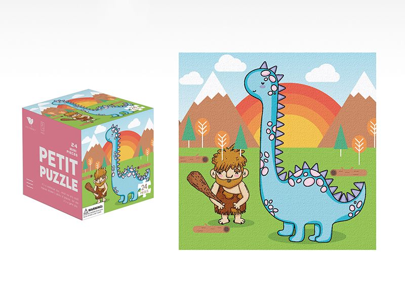 24pcs Dinosaur Mini Cartoon Puzzle