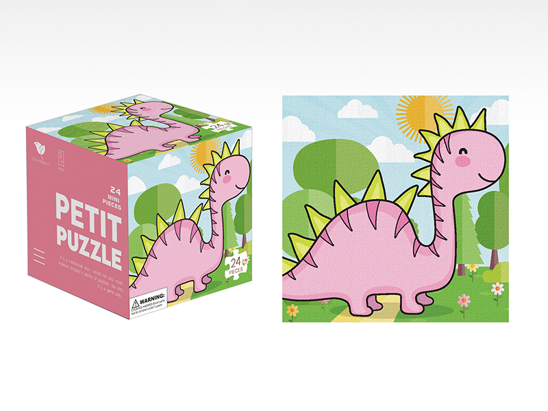 24pcs Dinosaur Mini Cartoon Puzzle
