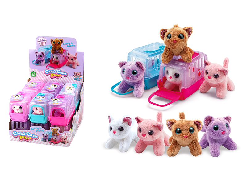 Plush Pet Cat With Crystal Eyes