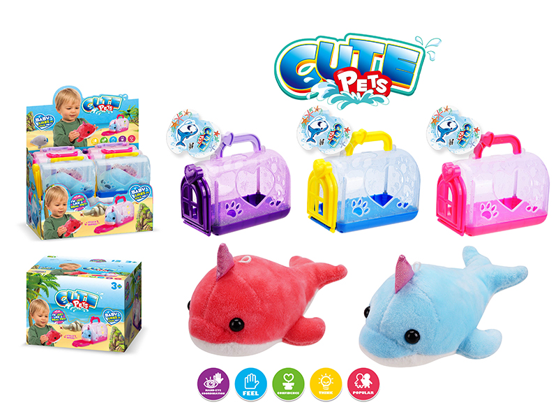 Plush Narwhal Pet Cage