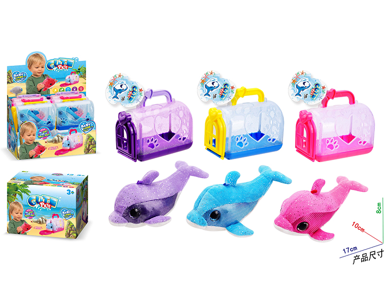 Plush Dolphin Pet Cage