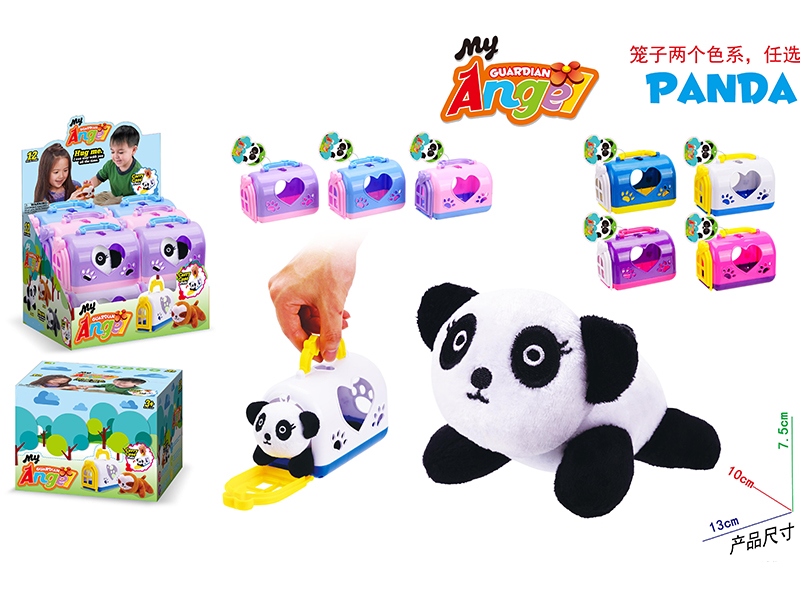 Plush Panda Pet Cage