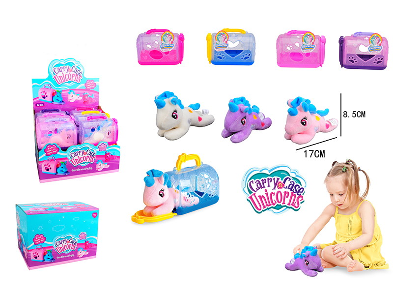 Plush Embroidered Unicorn Pet Cage