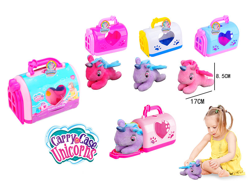 Plush Unicorn With Wings Pet Cage