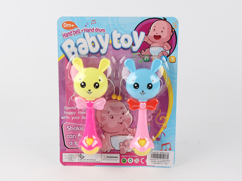 Cartoon Rabbit Rattle Drum