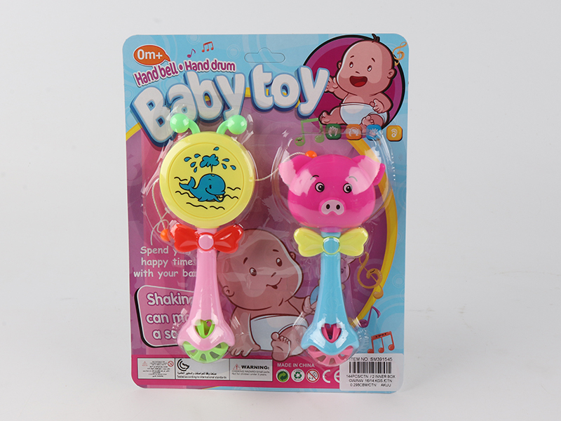 Cartoon Rattle Drum,Cartoon Pig Bell