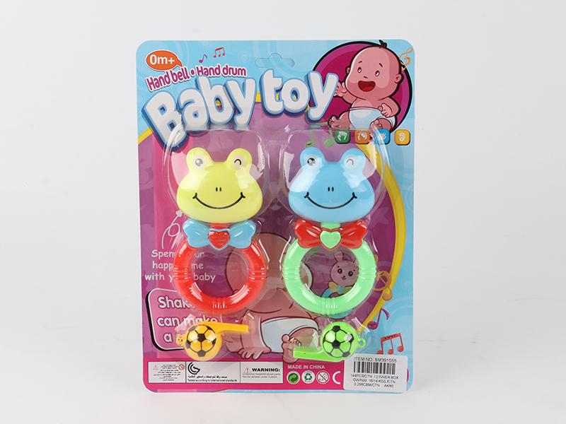 Cartoon Frog Bell  + 2 Whistle