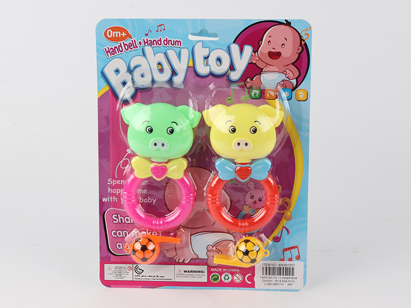 Cartoon Pig Bell + 2 Whistle