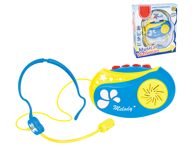 Walkman + Headset (Blue)