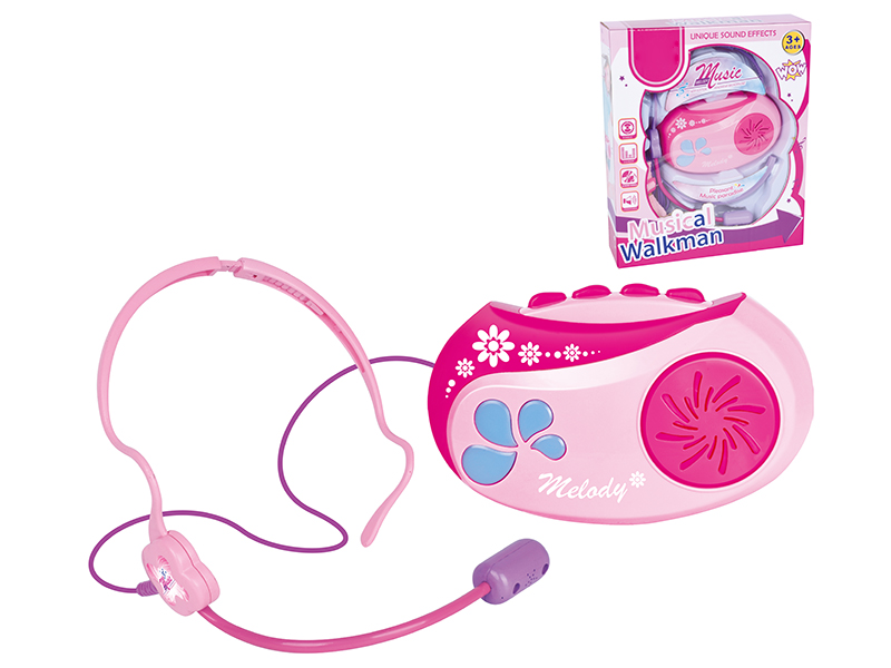 Walkman + Headset (Red)