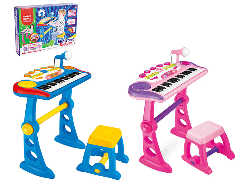 37 Key Multifunctional Electronic Organ With Microphone,MP3 Line,Power Line,Chair