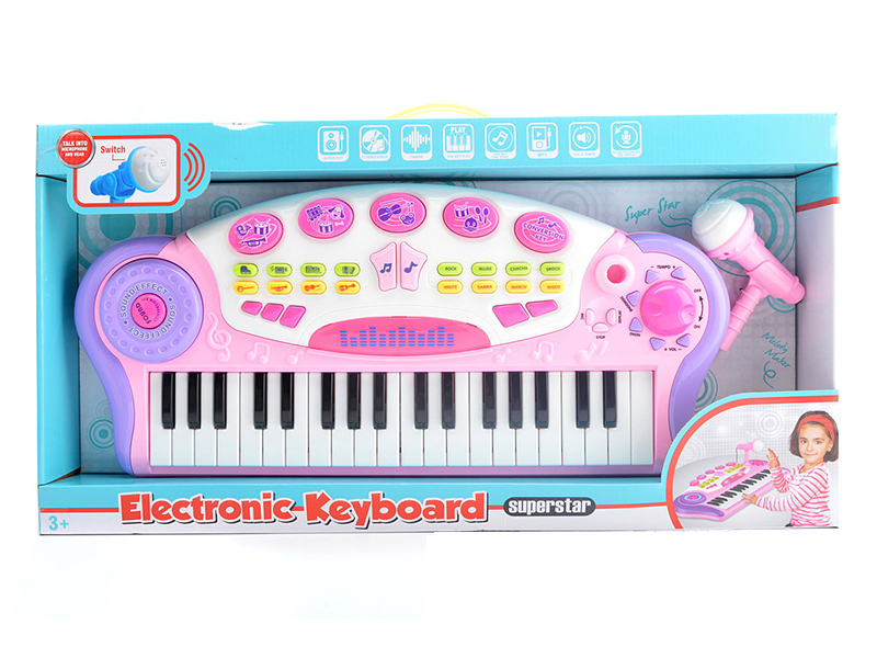 37 Key Multifunctional Electronic Organ With Microphone,MP3 Line,Power Line