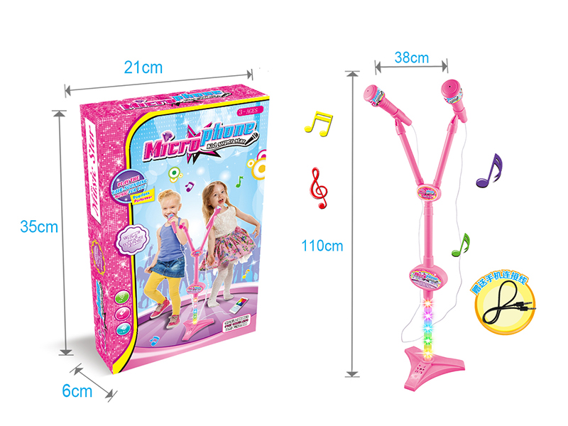 Double Microphone With Light(Girl)