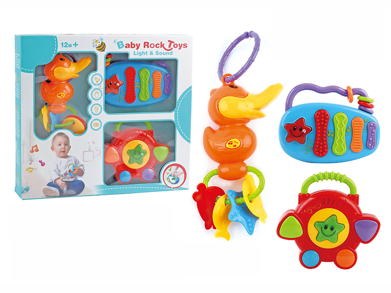 Duck Rattle + Xylophone + 4 Keys Drum