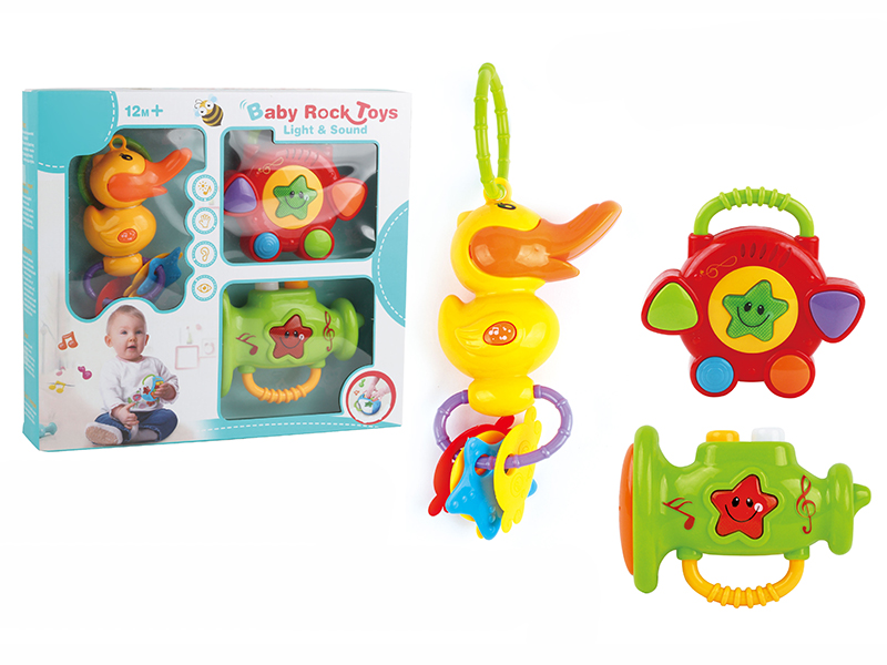 Duck Rattle + 4 Keys Drum + Horn