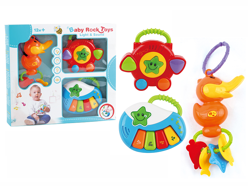 Duck Rattle + 4 Keys Drum + 4 Keys Piano