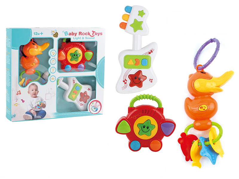 Duck Rattle + 4 Keys Drum + Guitar