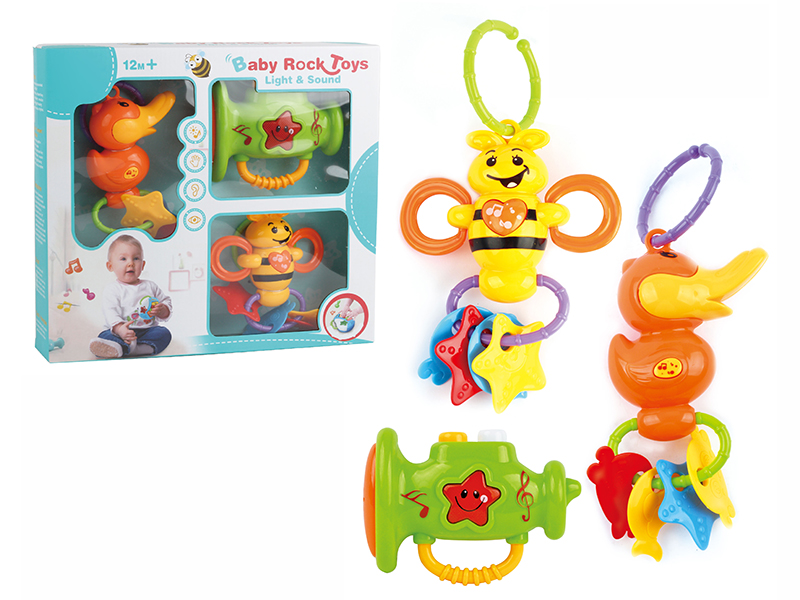 Duck Rattle + Bee Rattle + Horn