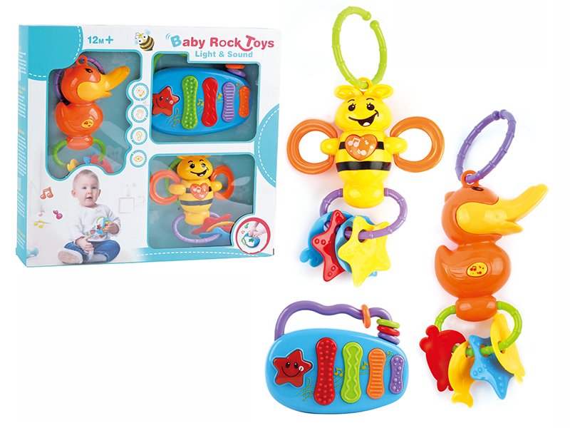 Duck Rattle + Bee Rattle + Xylophone