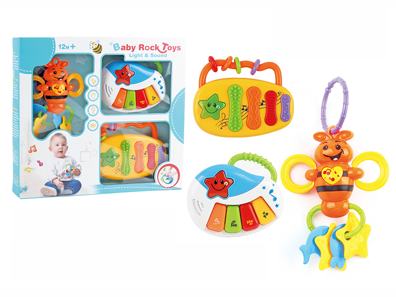 Bee Rattle + Xylophone + 4 Keys Piano