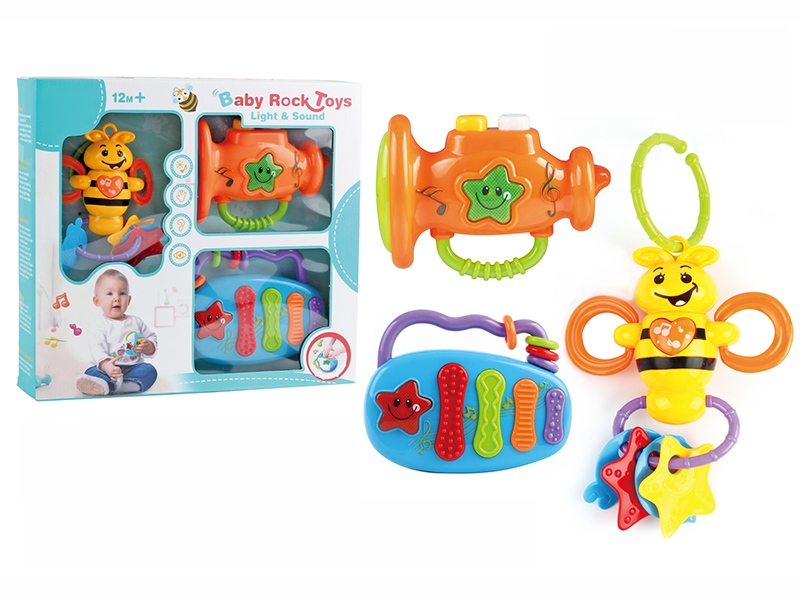 Bee Rattle + Xylophone + Horn