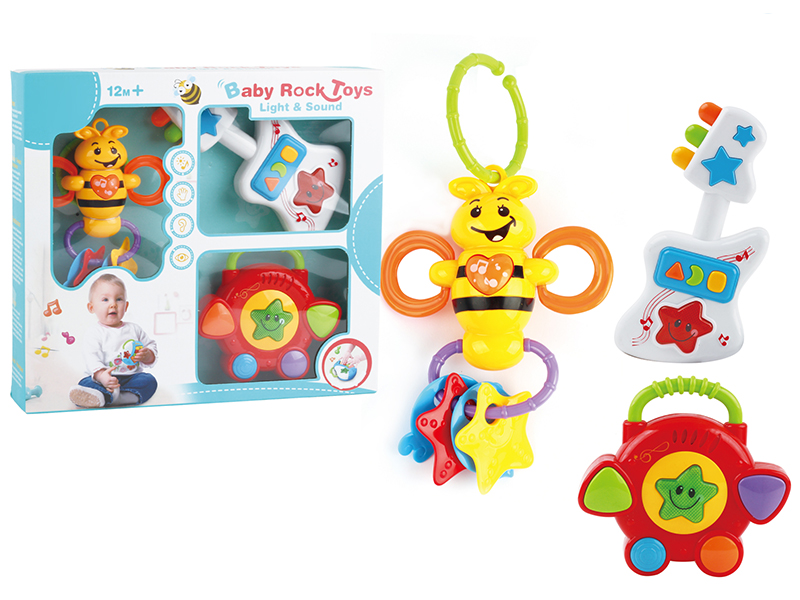 Bee Rattle + 4 Keys Drum + Guitar