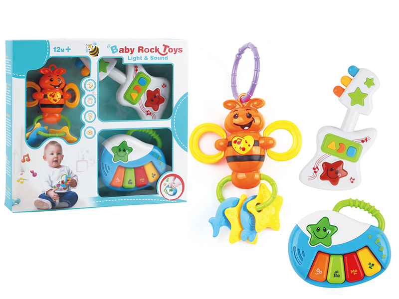 Bee Rattle + 4 Keys Piano + Guitar