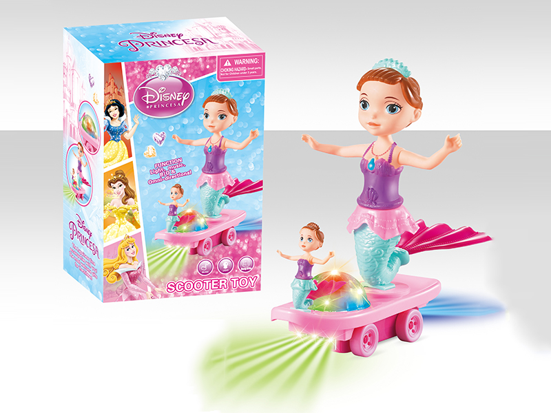 Disney B/O Go And Bump Mermaid  Skateboard