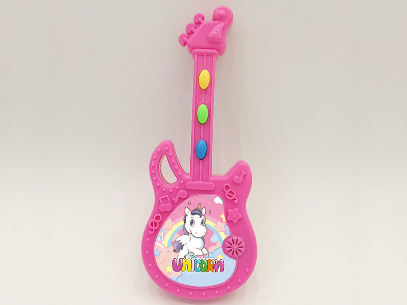 Unicorn Cartoon Music Guitar