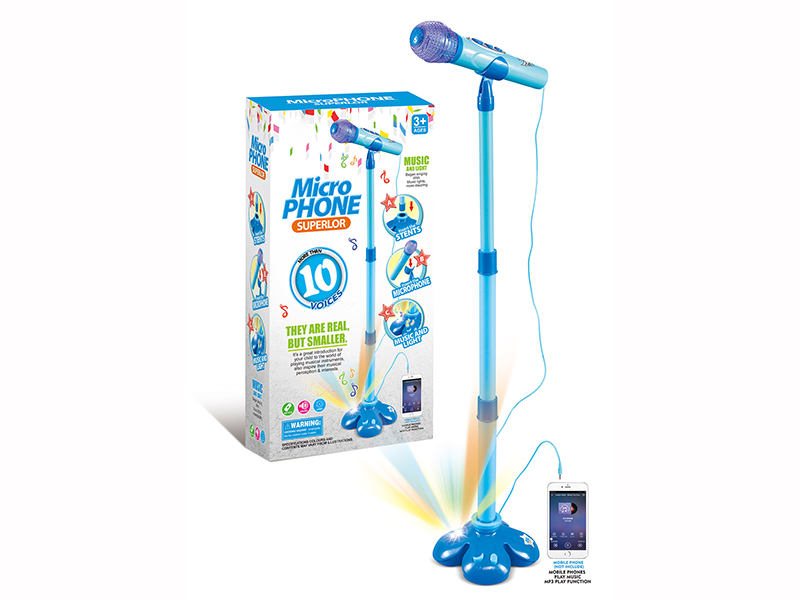 Microphone With Light And Music,MP3 Function, Amplifier