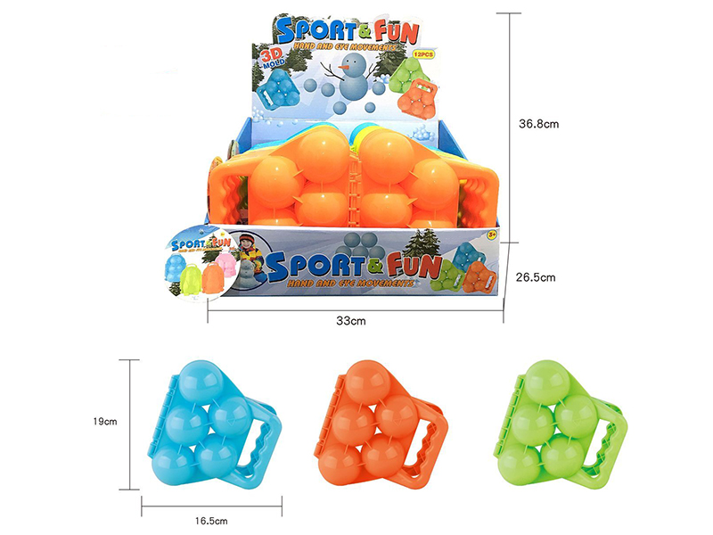 Five Ball Snowball Clip 12PCS/BOX